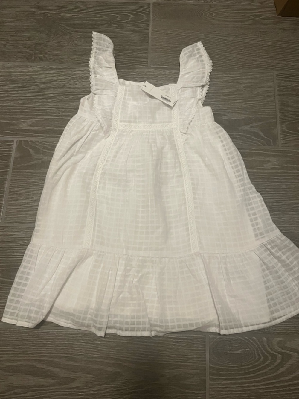 Janie and jack White Ruffled girls Dress